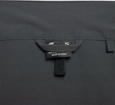 Fustan trekking për goca 4F 4FSS23TFSKF005, 2 në 1 me shorce, teknologji 4F Dry, gri
