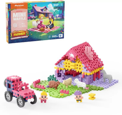 Set ndërtimi Mini Waffle Marioinex Charming Ranch, 100 pjesë, shumëngjyrëshe