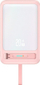 Powerbank Usams XM CD219, 10000 mAh, karikim wireless magnetik, rozë
