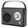 Radio portative Savio RS-01, FM, Bluetooth, e zezë