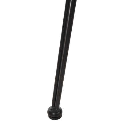 Stol bari Allegra HM5643.11, lartësi 103cm, sedilje wicker, me jastëk të zi