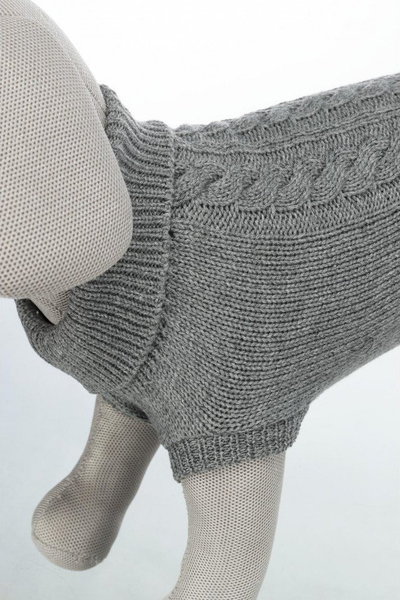 Pulovër për qen TRIXIE Kenton, XS 24 cm, akrilik, gri