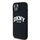 Këllëf telefoni DKNY Liquid Silicone Arch Logo MagSafe për iPhone 14, i zi