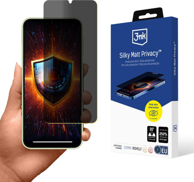 Filmi mbrojtës 3mk Silky Matt Privacy për Samsung Galaxy A14 4G, mat, me filtër privatësie