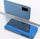 Këllëf flip Huawei Y6P Clear View me mbajtëse, blu