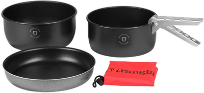 Set gatimi kampingu Tundra 1 Cookset, tenxhere 1.75L dhe 1.5L, tigan 8", gri