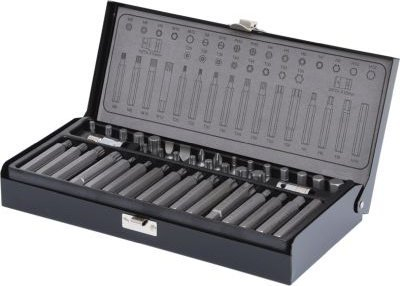 Set bitash KS Tools 911.4304, 10mm, 42 copë, gri e errët