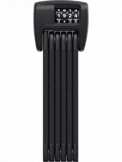 Kyç palosës biçiklete Abus Bordo Combo 6000C/120, 120 cm, me kod, i zi