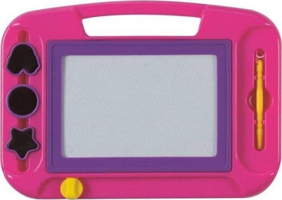 Tabla magnetike për vizatim Eddy Toys, me laps dhe vula, rozë