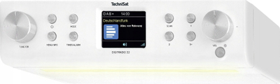 Radio kuzhine TechniSat Digitradio 22, DAB+, Bluetooth, e bardhë