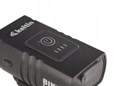Dritë biçiklete Waterproof K02313, set përpara 800lm 900mAh dhe mbrapa 120lm 120mAh, karikim me USB