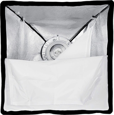 Softbox për blic Godox, 60 x 60 cm, me grid, i zi