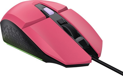 Maus gaming Trust GXT 109 Felox, LED, me kabllo, rozë