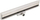 Kanal linear muri Inoxstyle Wall Linear Drain Side 80 cm, çelik inoks AISI 304, grilë dyshe, ngjyrë argjendtë