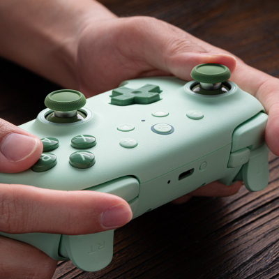Gamepad 8BitDo Ultimate 2C, wireless dhe me kabllo, Hall Effect, mint