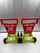 Karrocë lodër supermarket Ecoiffier Empty, plastike, me 4 rrota, e kuqe jeshile