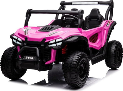 Електричен автомобил за деца Lean Toys S618 4x4, со далечински управувач, 12V, розова