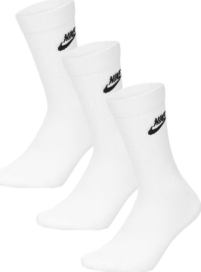 Çorape Nike NK NSW Everyday Essentials CR DX5025 100, set 3 palë, sportive, të bardha