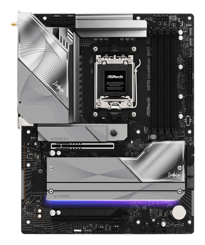 Pllakë amë ASRock X870 LiveMixer WiFi, AMD AM5, DDR5, gri