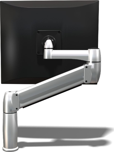 Kрака за монитор Bakker Elkhuizen Space Single, 3-8kg, монтирање со стега, црн