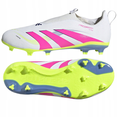 Këpucë futbolli adidas Predator League LL FG MG Jr ID3754, për fëmijë, pa lidhëse, të zeza