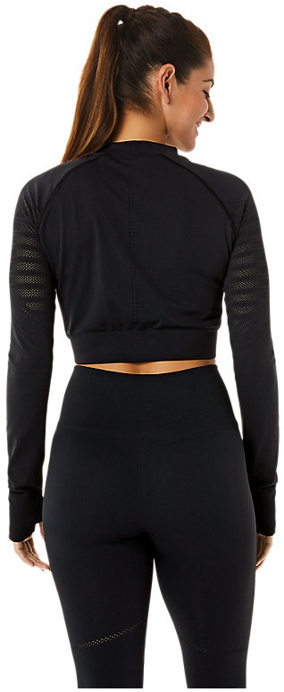 Bluzë sportive ASICS Functional, material teknik, e zezë