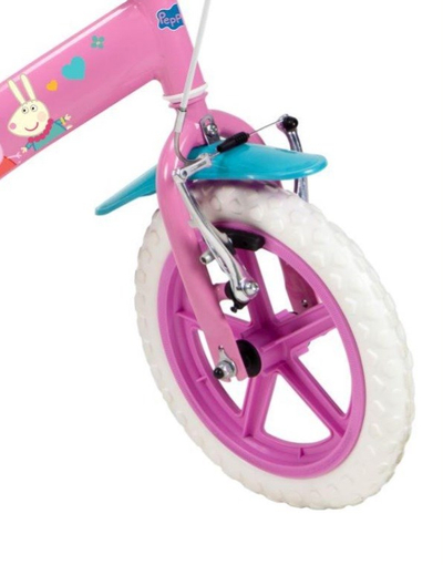 Biçikletë fëmijësh Toimsa Peppa Pig 12", me rrota ndihmëse, rozë