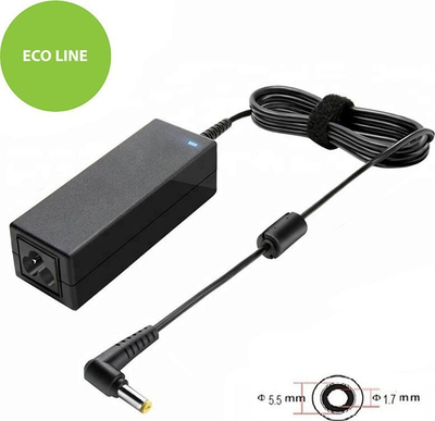 Adapter karikues për laptop Acer 45W, 19V 2.37A, 220V, i zi