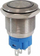 Ndërprerës MTuning 304SS 19mm, ON OFF, LED blu