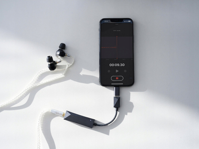 Засилувач за слушалки Astell&amp;Kern HC3, пренослив DAC USB C, Hi Res аудио, сиво металик