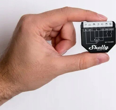 Modul roletash Shelly Qubino Wave Shutter, Z Wave, 2 kanale, i zi e bardhë