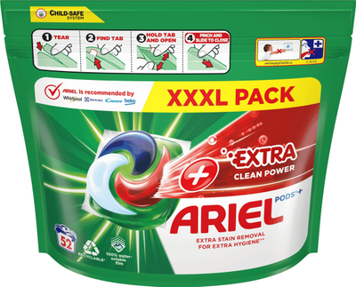 Kapsula larje Ariel Pods Extra, 52 copë