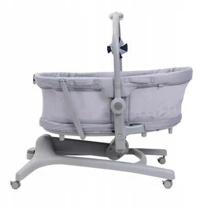 Кревет 5во1 Chicco Baby Hug Pro, прилагодлив, со играчки, сив Earl Grey