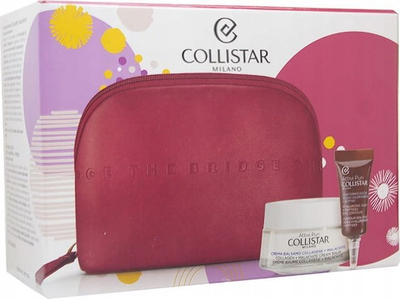 Set kozmetik Collistar Attivi Puri Collagen, 4 pjesë, me kolagjen, me necesser të kuqe