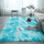 Tapet shaggy Thick Soft Plush Ombre, 130x190 cm, push 3.5 cm, blu ombre