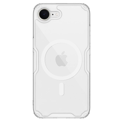 Футрола за телефон Nillkin Nature Pro Magnetic, за iPhone 16e, MagSafe, проѕирна
