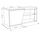 Stol Decortie Fiona (104 x 37 x 47 cm), kafe e hapur
