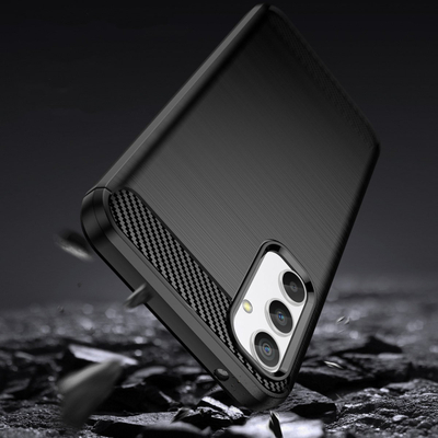 Kapotë telefoni Carbon për Samsung Galaxy A34 5G, TPU, anti‑shok, e zezë