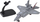 Lodër avion luftarak Battlelija F-25 ZA4326 CY, metalik, pull back, gri