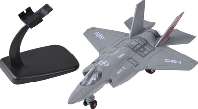 Lodër avion luftarak Battlelija F-25 ZA4326 CY, metalik, pull back, gri