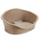 Shtrat qeni Stefanplast Dog Basket Oval, 56x42x24cm, plastikë me silikon, bezhë