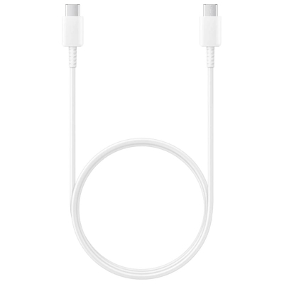 Кабел USB C во USB C Samsung, 3A, 1m, бел