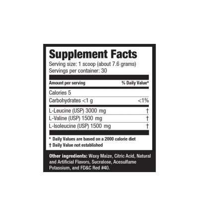 Aminoacide Ultimate Nutrition BCAA Powder, 12000 60 serv, 457g, Cherry