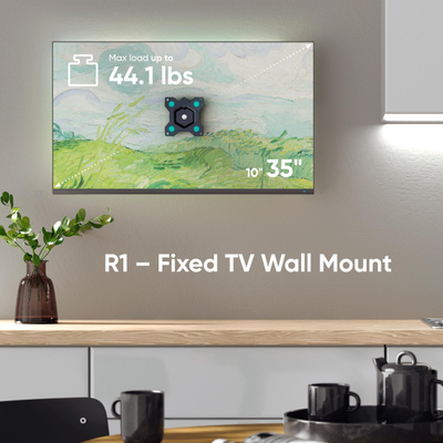 Mbajtëse muri Onkron R1 B, për TV 10 35", 20 kg, e zezë