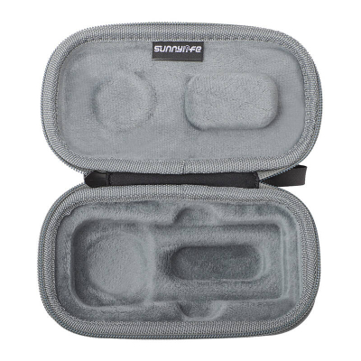 Çantë ruajtëse Sunnylife Storage Bag për Insta360 X4, material i fortë, me zinxhir, gri