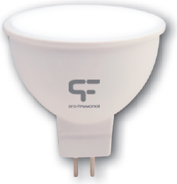 Poç elektrik Pro-Fessional LED 3W GU5.3 3000K, e bardhë
