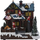 Dekor Krishtlindjesh me Santa, skenë dekorative, LED, 25 cm