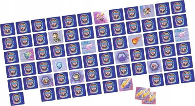 Lojë memorie Paw Patrol Mighty Movie Spin Master, me letra, në valixhe metalike, shumëngjyrëshe