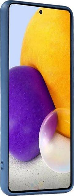 Këllëf telefoni Crong për Samsung Galaxy A72, silikoni, mikrofibër nga mrena, blu