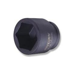 Kokë goditëse Jonnesway 1", 6-këndëshe, 46 mm, e zezë